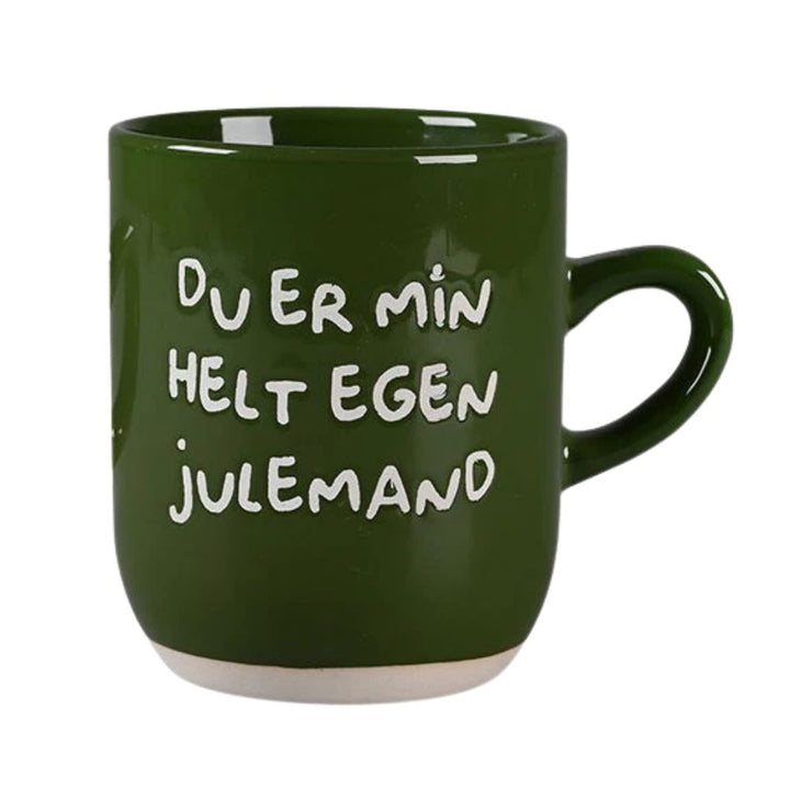 Det gamle apotek - Krus 30 cl. grøn - Du er min helt egen julemand