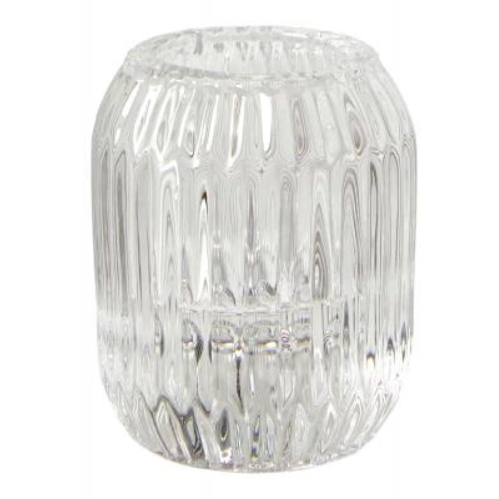 Lysestage i glas Ø5x6,1 cm