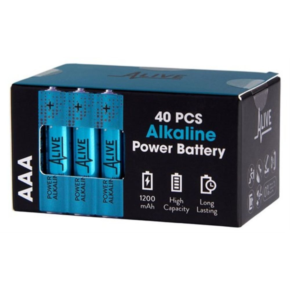 Alkaline - batterier AAA - 40 pak