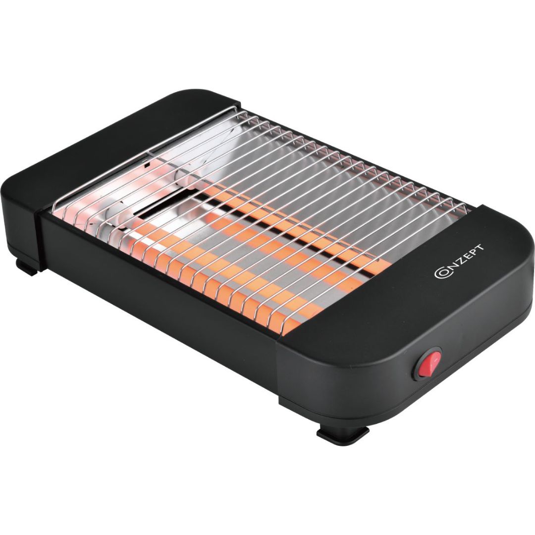 Conzept brødrister mini sort 300 W on/off knap