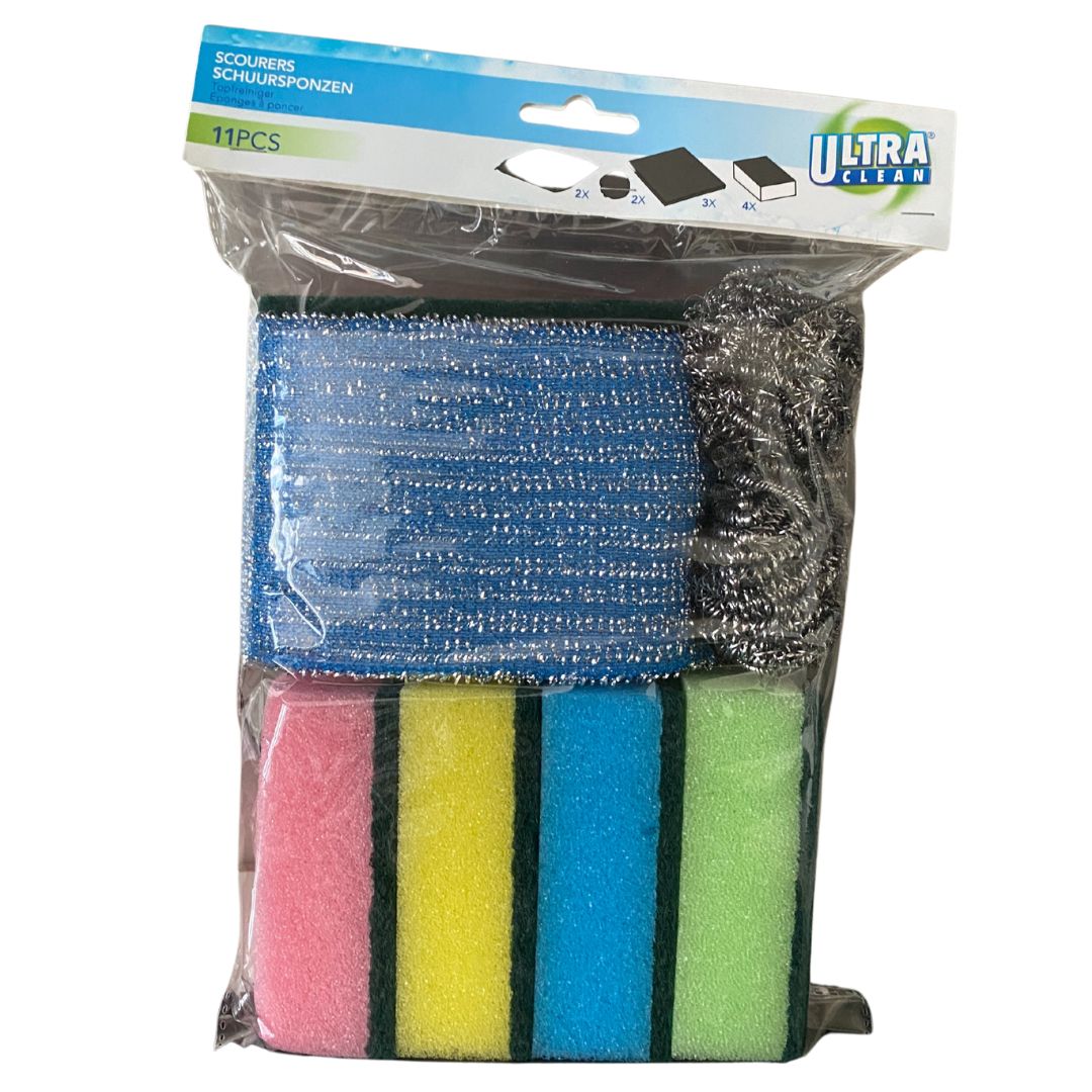 Skuresvamp sæt 11 stk.