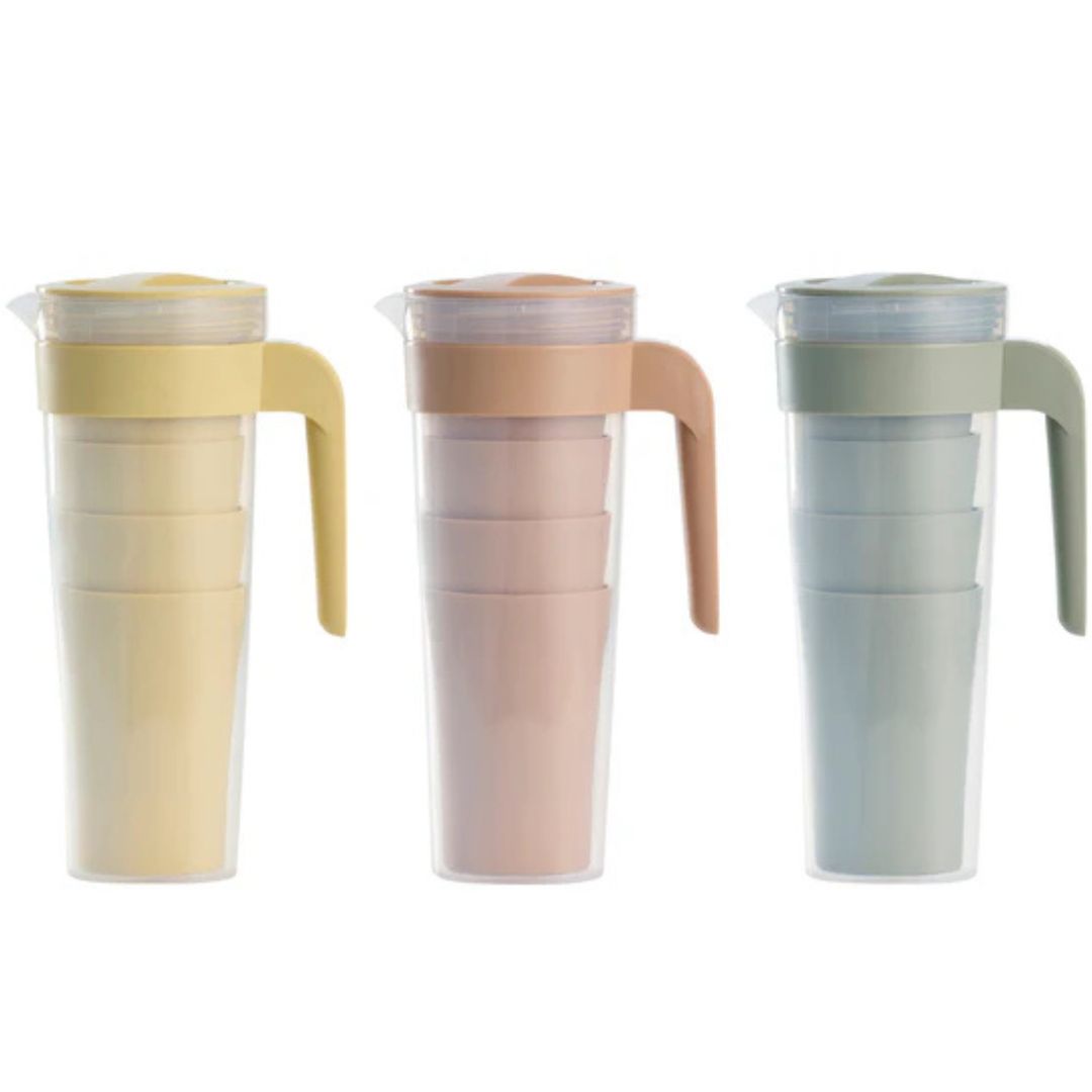 Day - Kande 1,25 L med 4 glas 40 cl. ass. farver