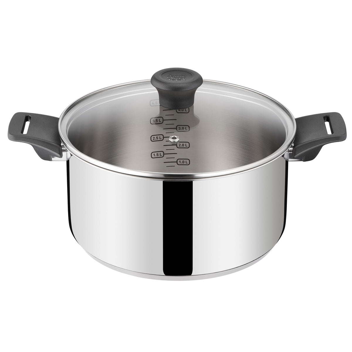 Jamie Oliver - Everyday Kitchen Rostfritt stålkastrull 5,4 L/24 cm med glaslock