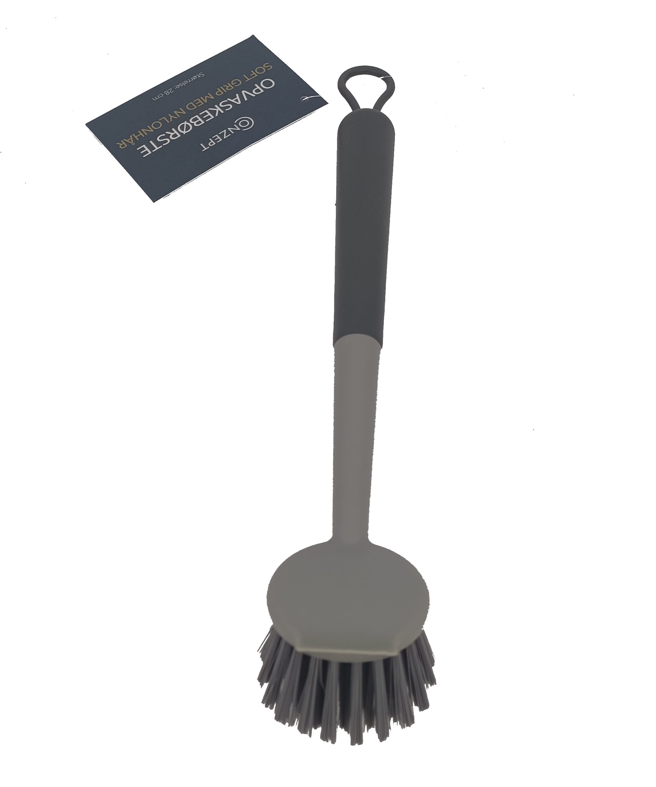 Conzept - Diskborste med mjukt grepp och nylonborst 28 cm