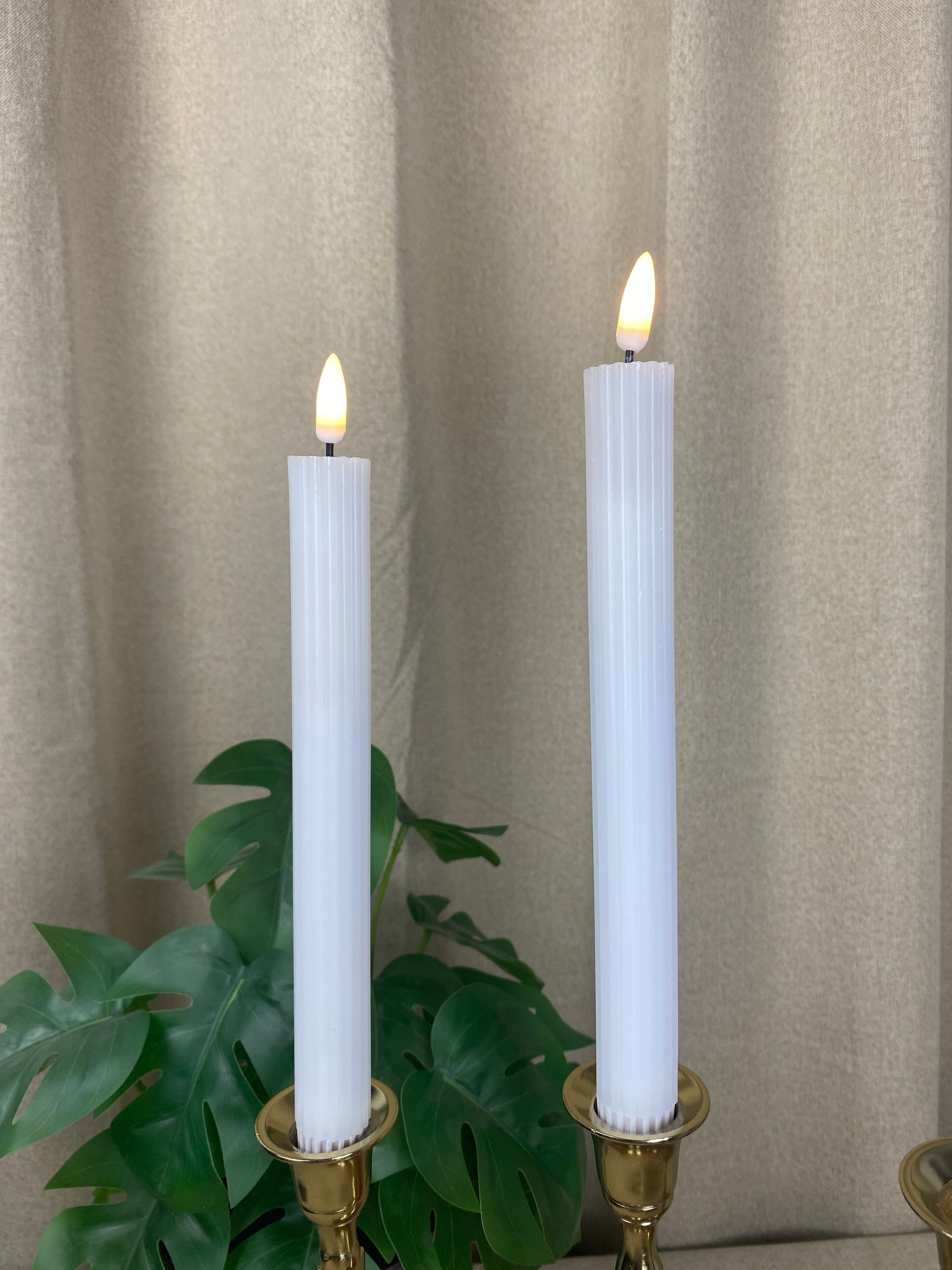 Conzept - Stagelys 2 stk med riller - 22 cm