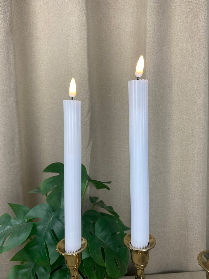 Conzept - Stagelys 2 stk med riller - 22 cm