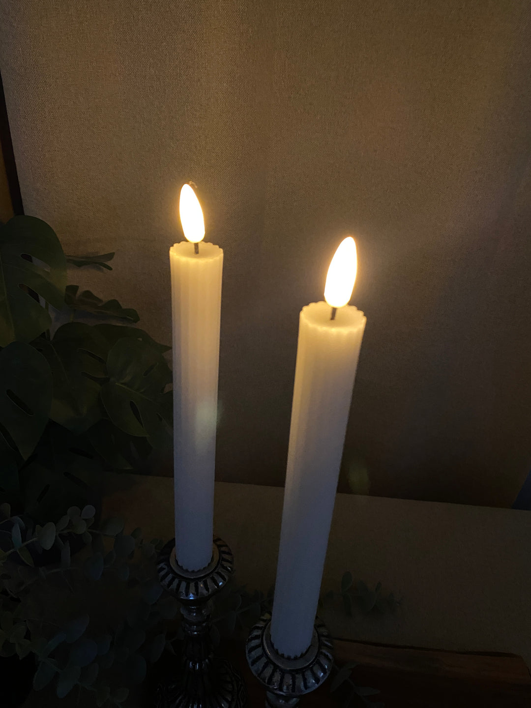 Conzept - Stagelys 2 stk med riller - 22 cm