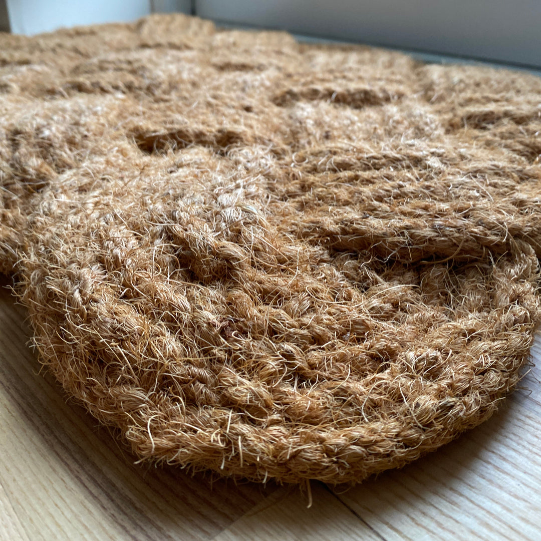 Dørmåtte - flettet mønster 40x60 jute