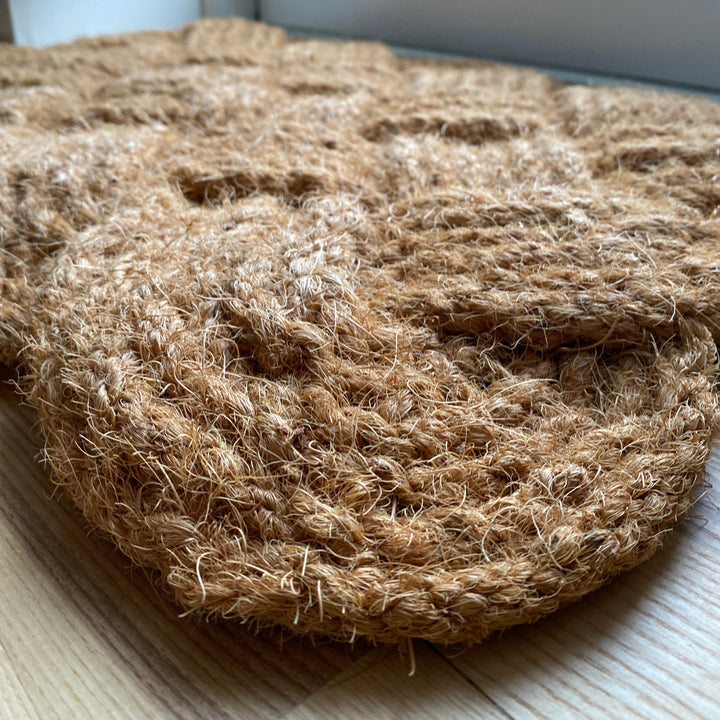 Dørmåtte - flettet mønster 40x60 jute