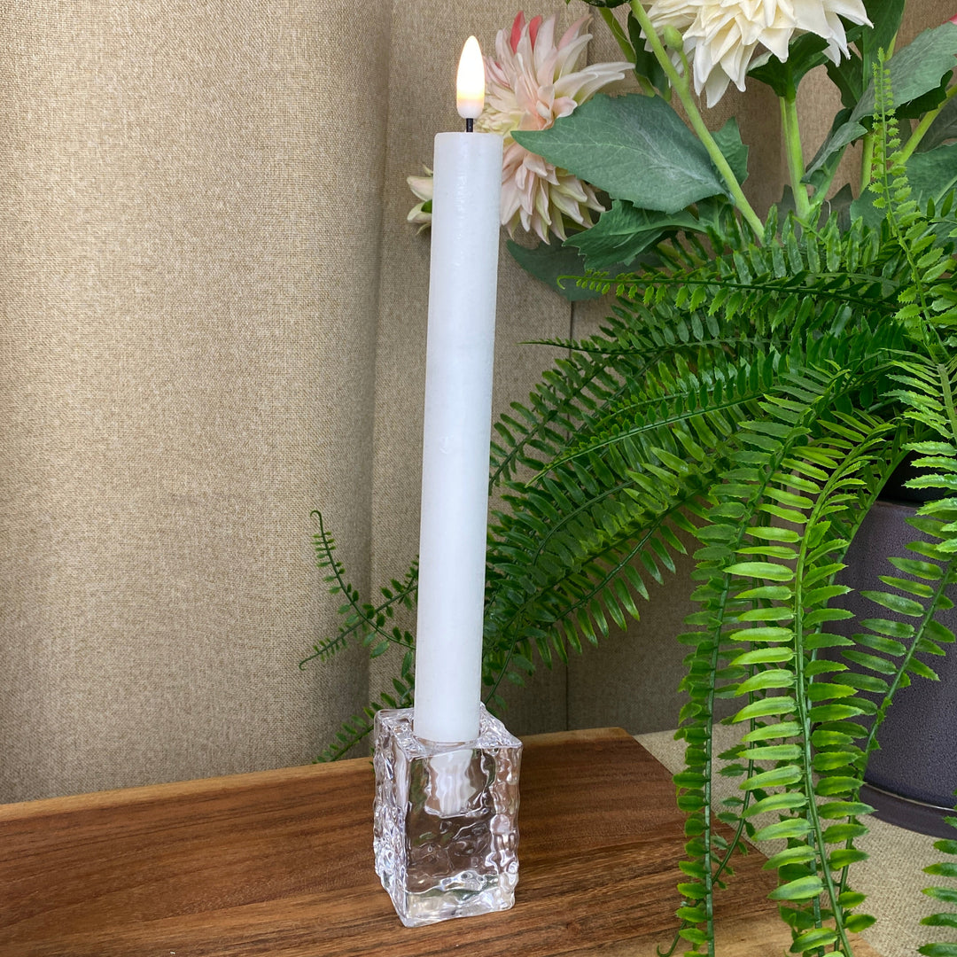 Lysestage glas 5,9 cm