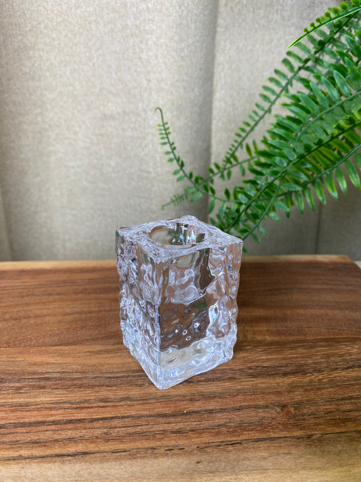 Lysestage glas 5,9 cm