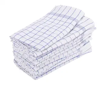 Haahr & Co - Kokkeviskestykke Hvid 10 Stk MEGA PACK 50x100 cm