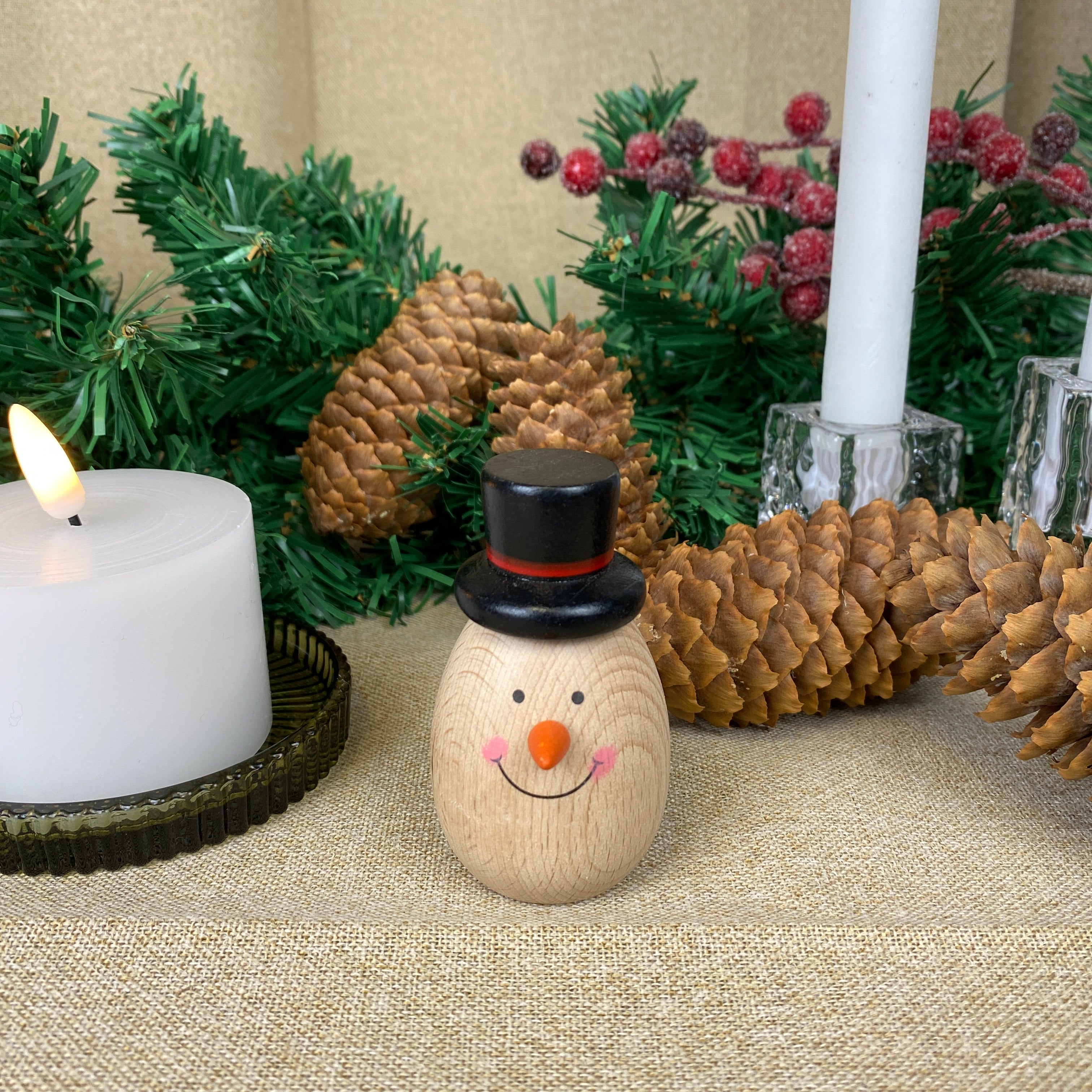 Snemand - i bøg 7,7 cm