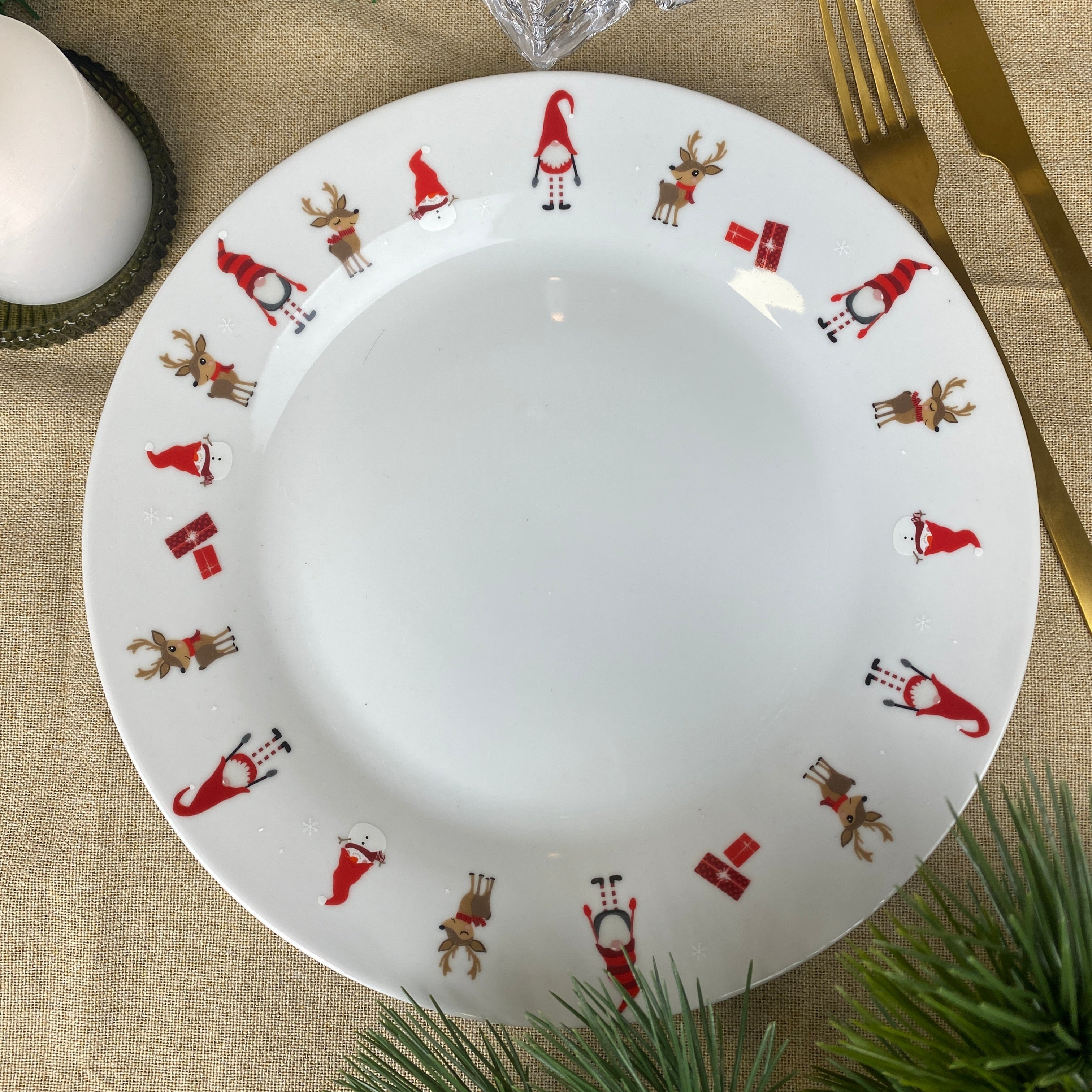 Tallerken Ø27 cm med julemotiv