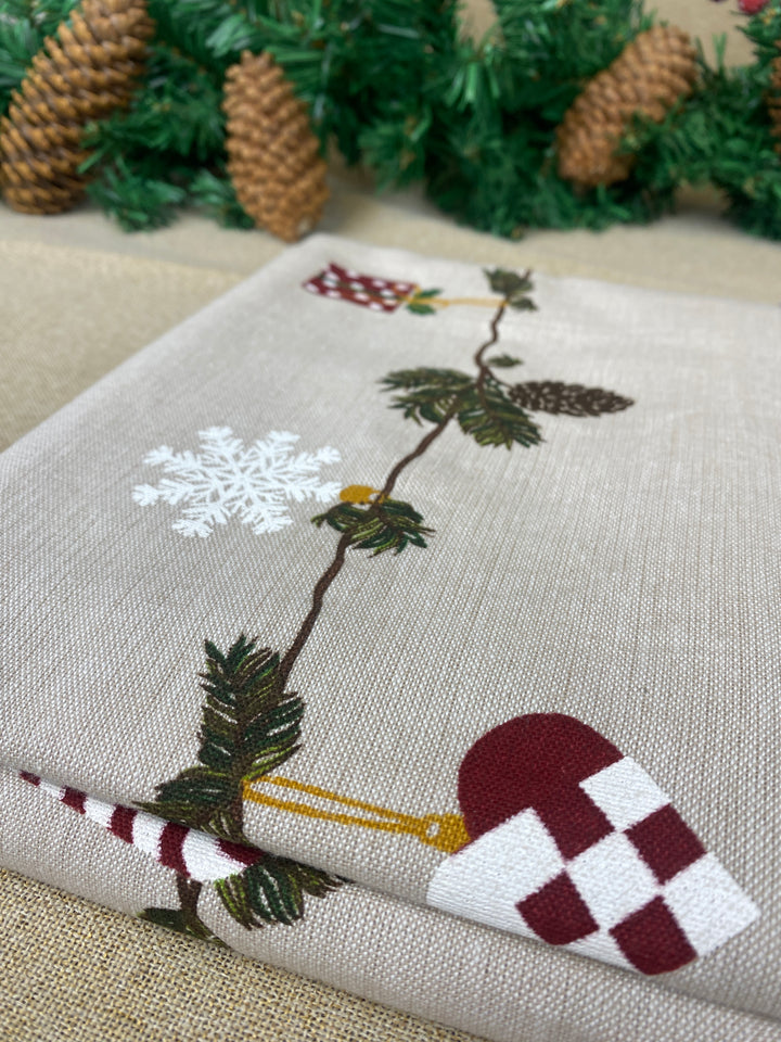 Juledug 140x270 cm i bomuld