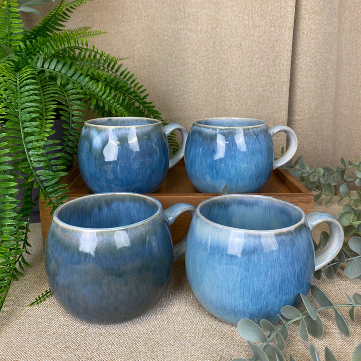Krus 4 stk. i blå