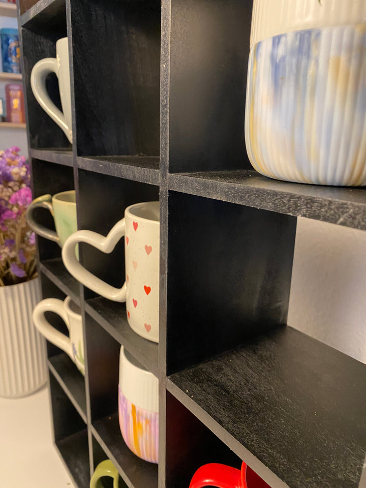 Reol til krus - sort