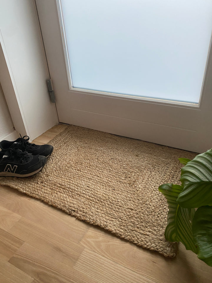 Dørmåtte - 50x70 cm flet jute natur