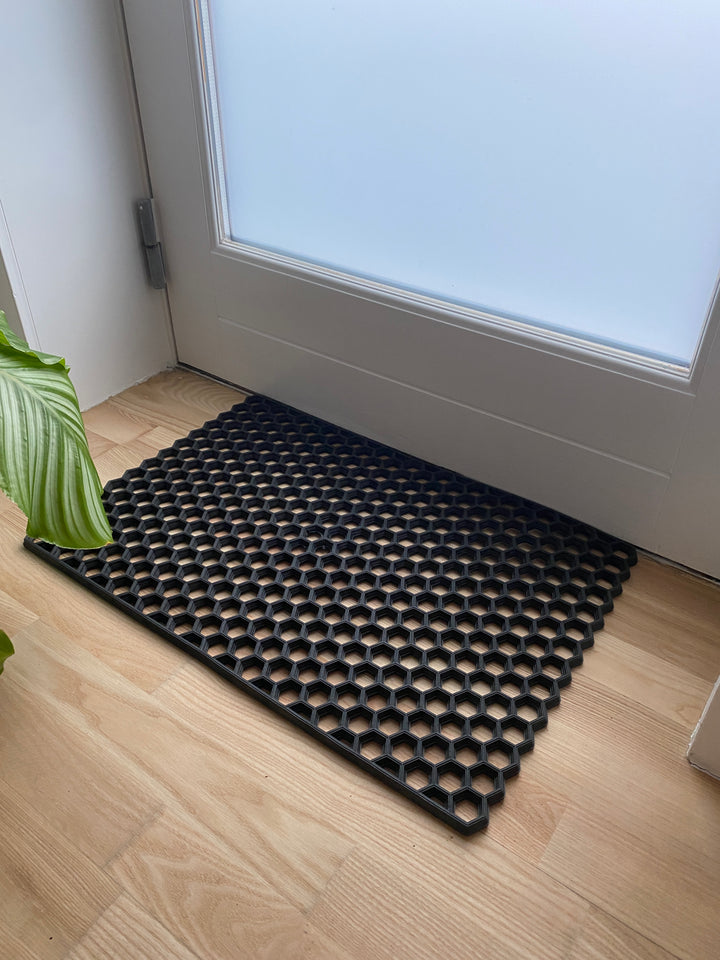 4LIVING dørmåtte Favo gummi 40x60 cm