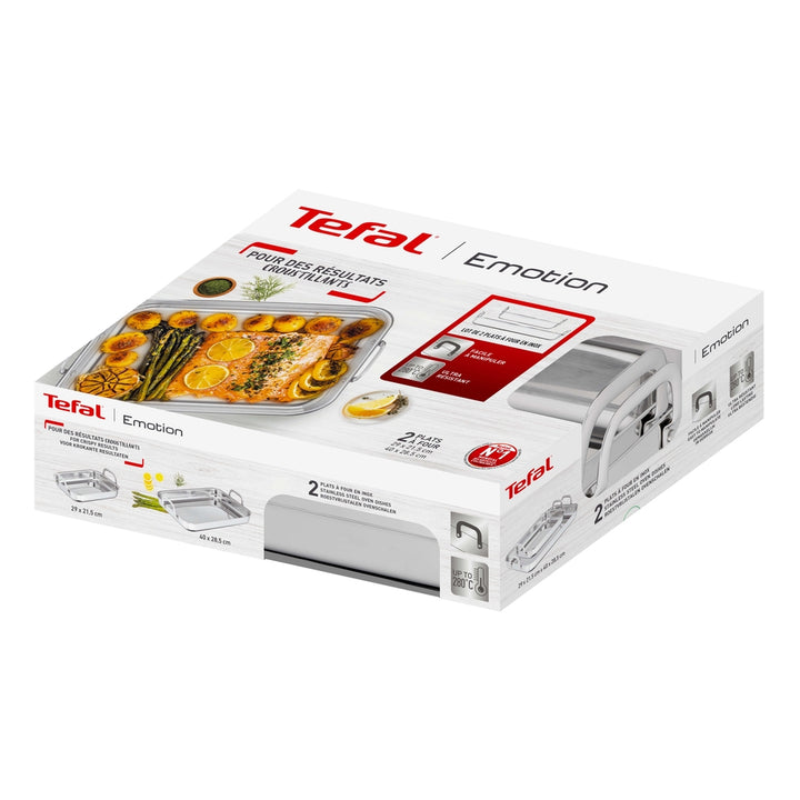 Tefal - Emotion bradepande 2 stk. rustfri stål