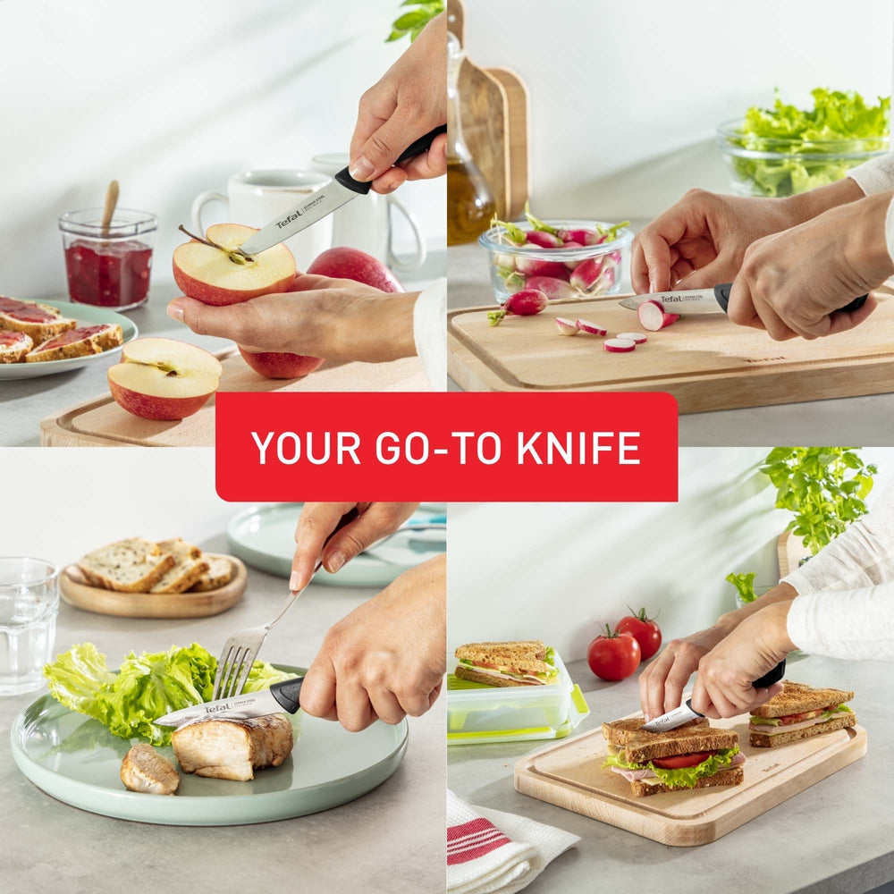 Tefal - ColorFood urtekniv 8 cm sort
