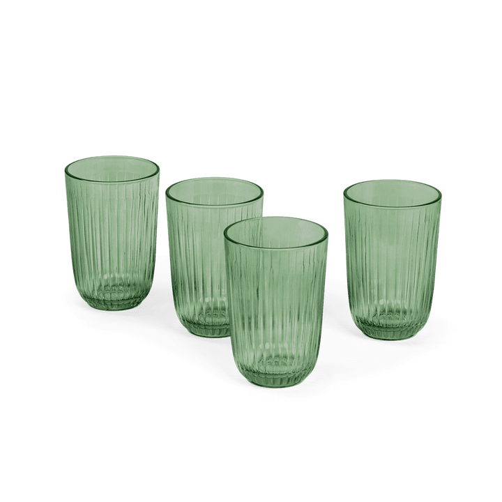 Kähler Hammershøi - Vandglas 37 cl grøn 4 stk.