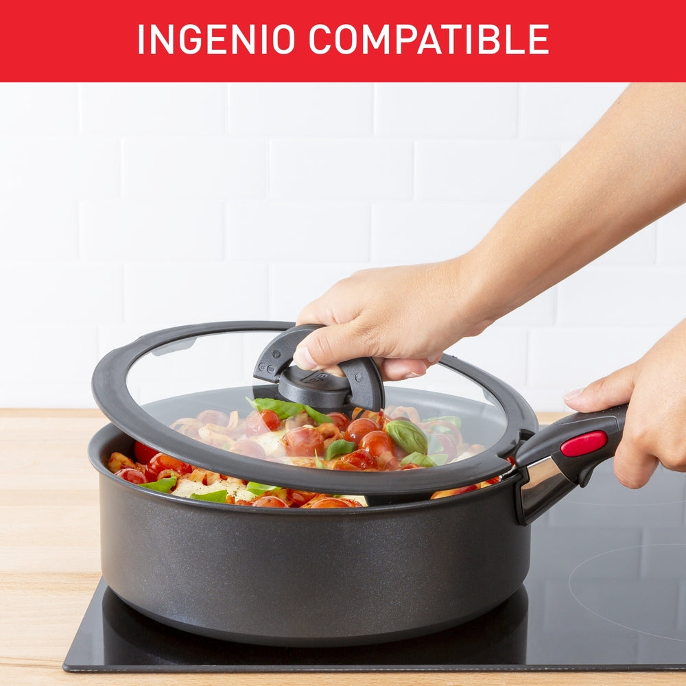 Tefal - Ingenio glaslåg 16+18+20 cm 3 stk.