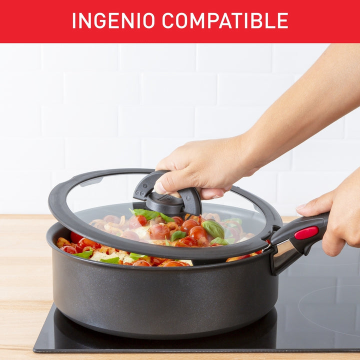 Tefal - Ingenio glaslåg 16+18+20 cm 3 stk.