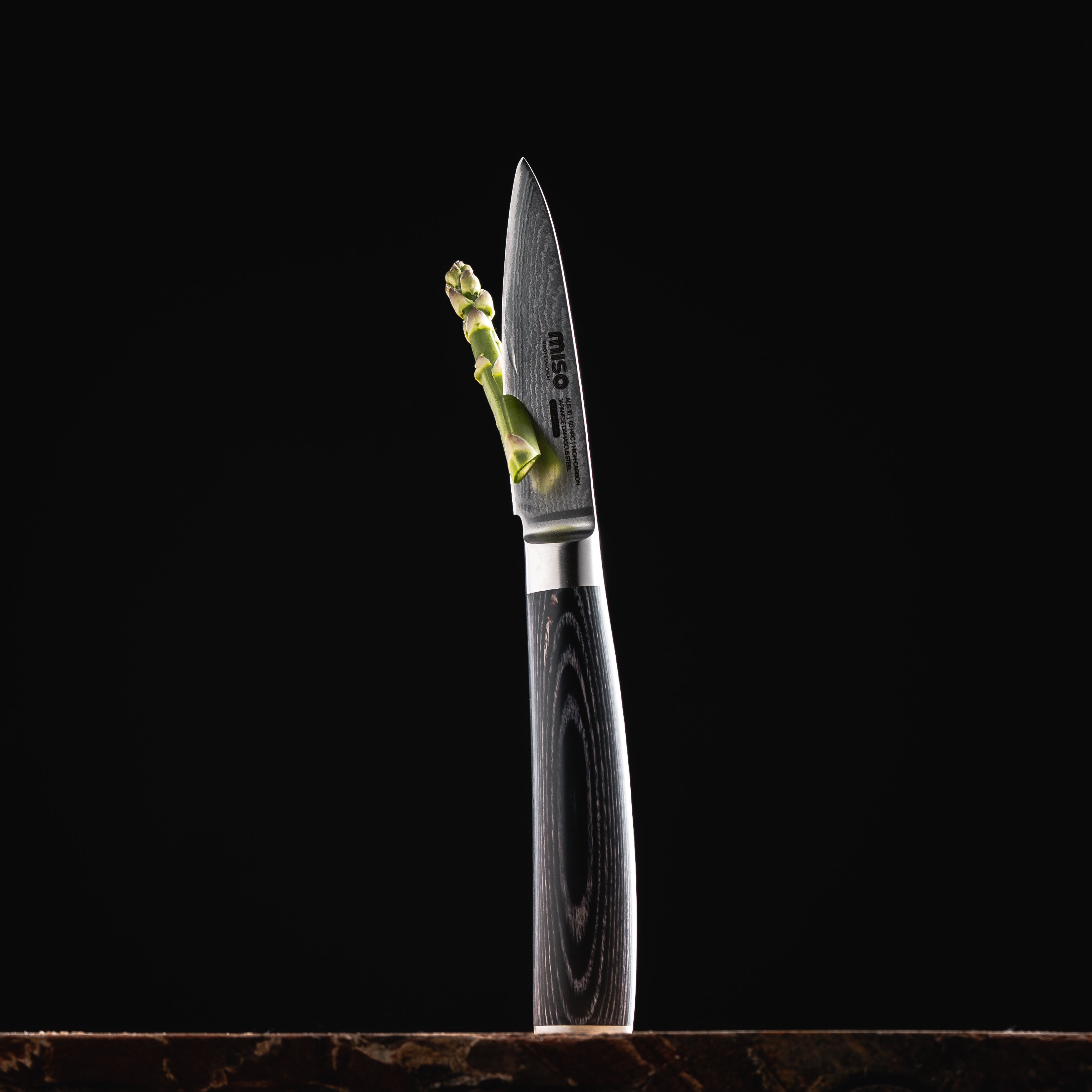 Miso Cookware - Damascus Professional Urtekniv 9 cm / 3.5"