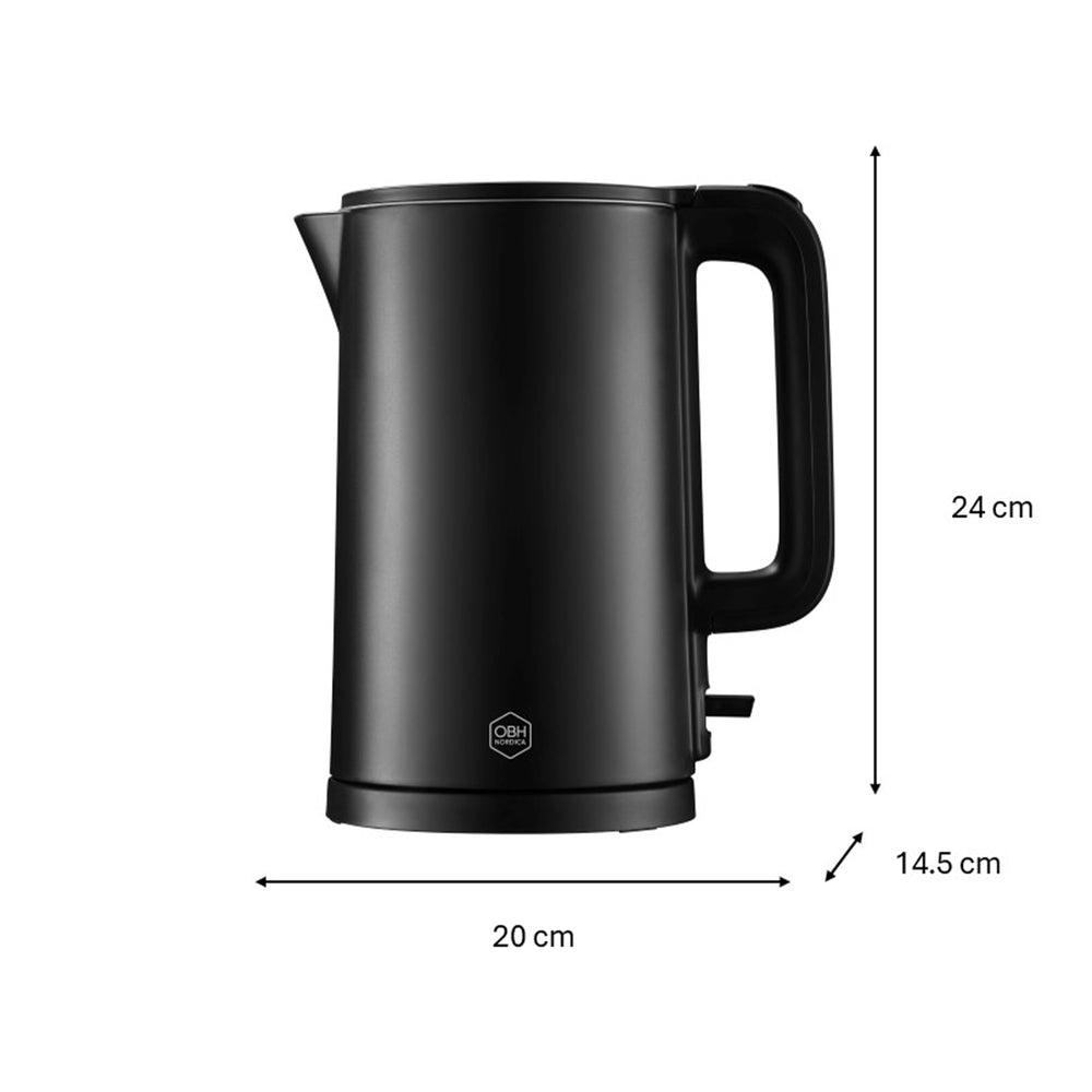 OBH Nordica - elkedel Thermo Protect 1,5 L sort