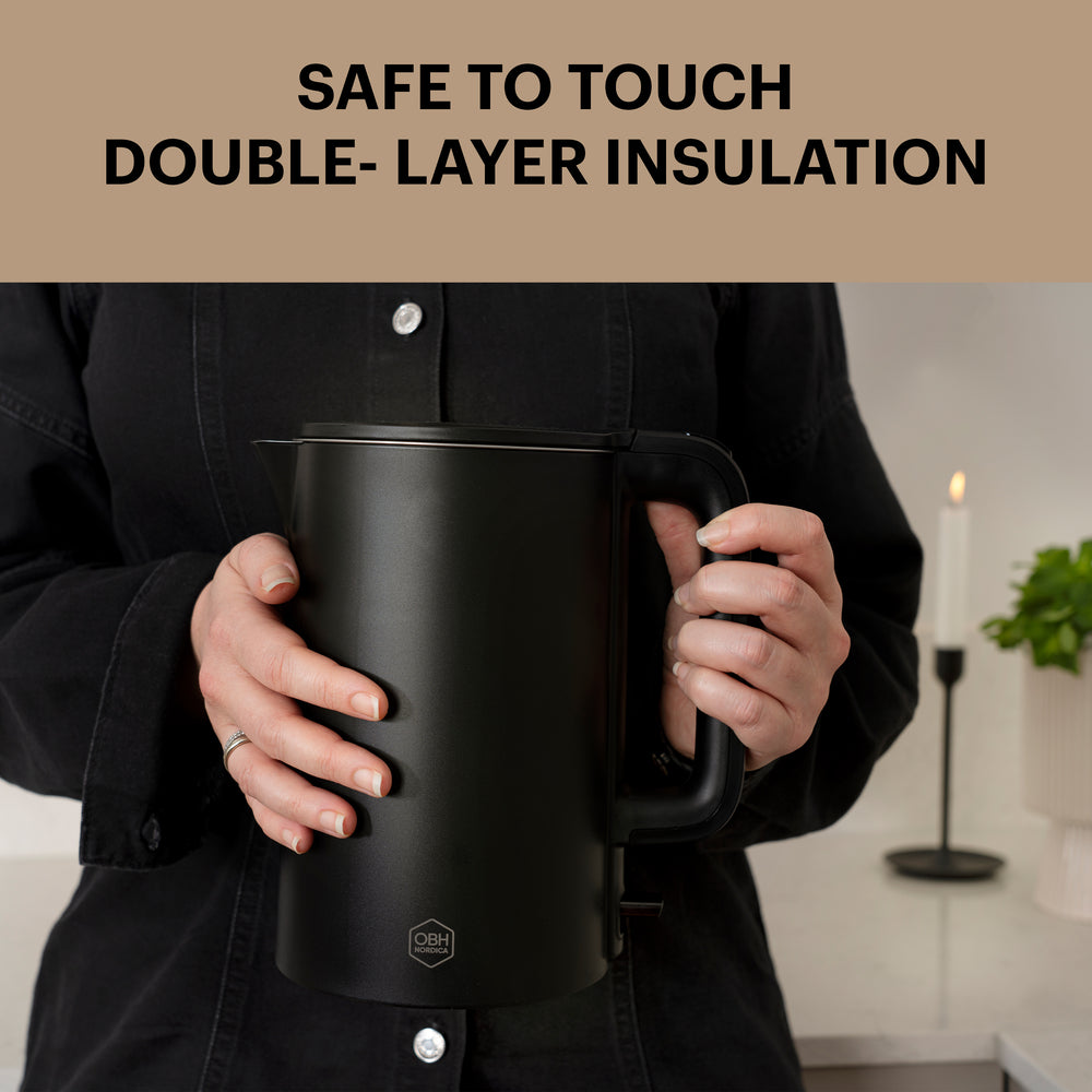 OBH Nordica - elkedel Thermo Protect 1,5 L sort