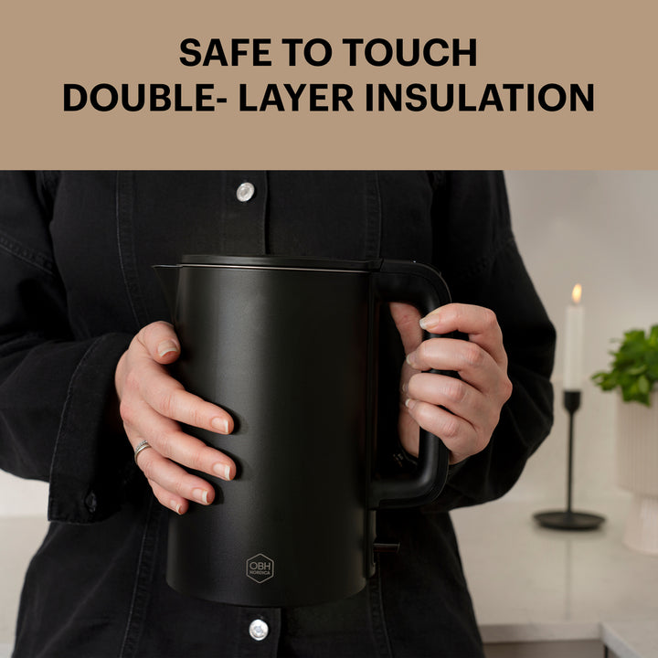 OBH Nordica - elkedel Thermo Protect 1,5 L sort