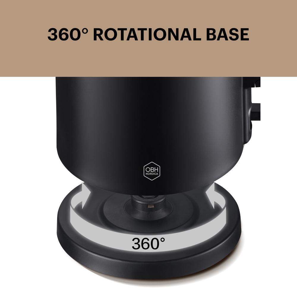 OBH Nordica - elkedel Thermo Protect 1,5 L sort