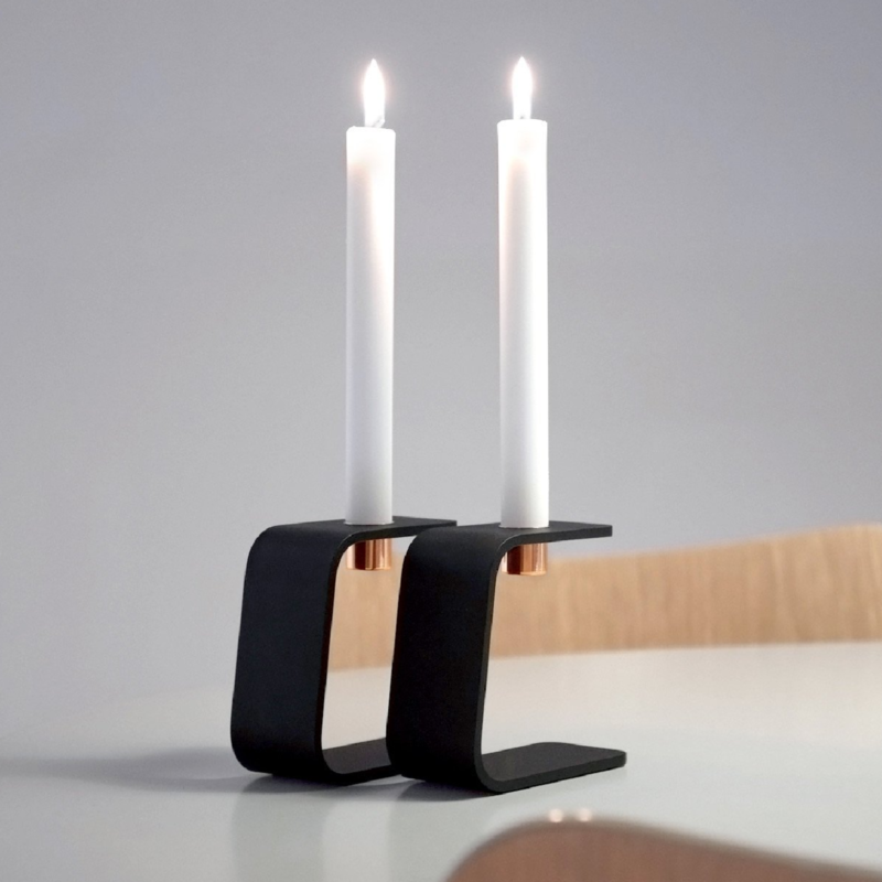 Sein - Vinkel lysestage 2  Krom