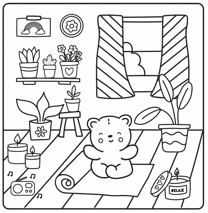 Cozy malebog - Sunny Vibes: Cozy and Calm