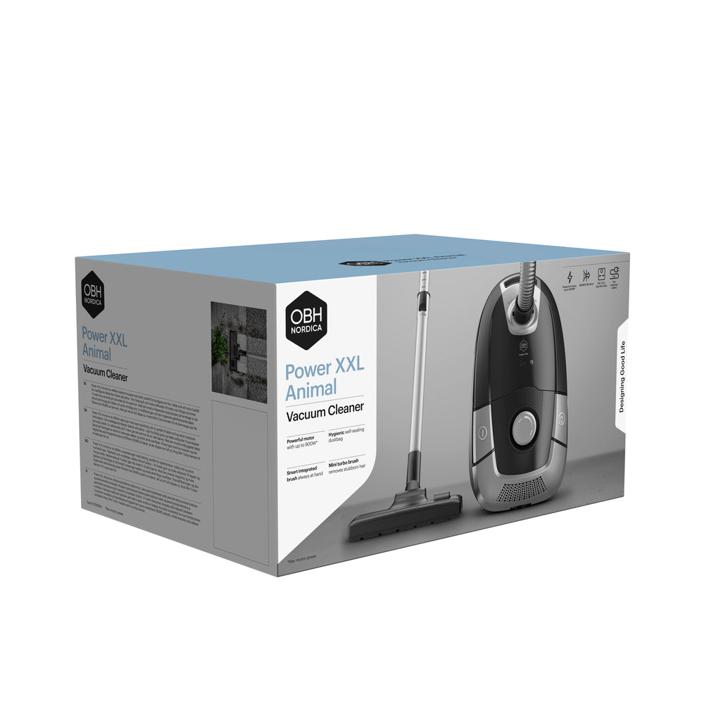 OBH Nordica støvsuger Power XXL sort  - VO3165NA