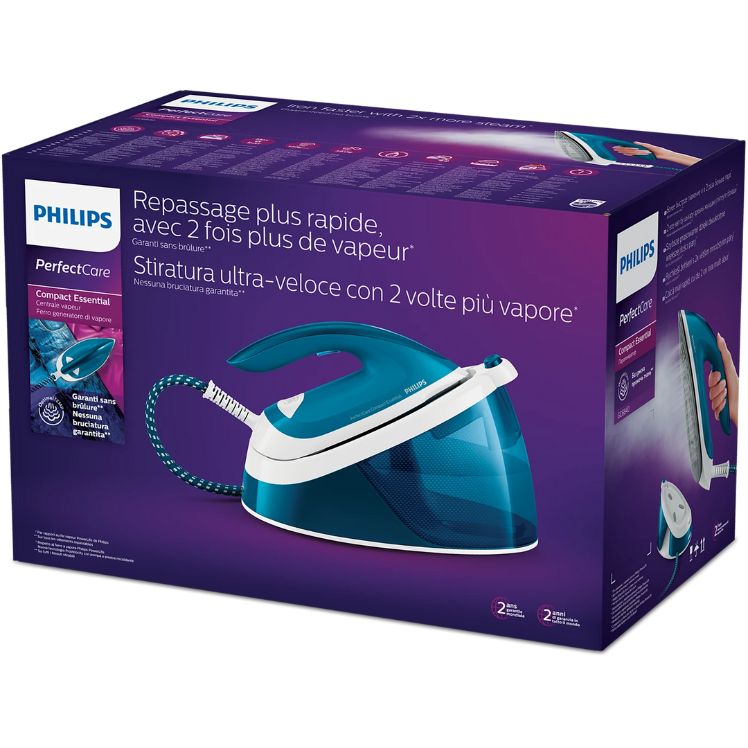 Philips - Dampstation PerfectCare Compact Essential 2400 W - GC6840/20