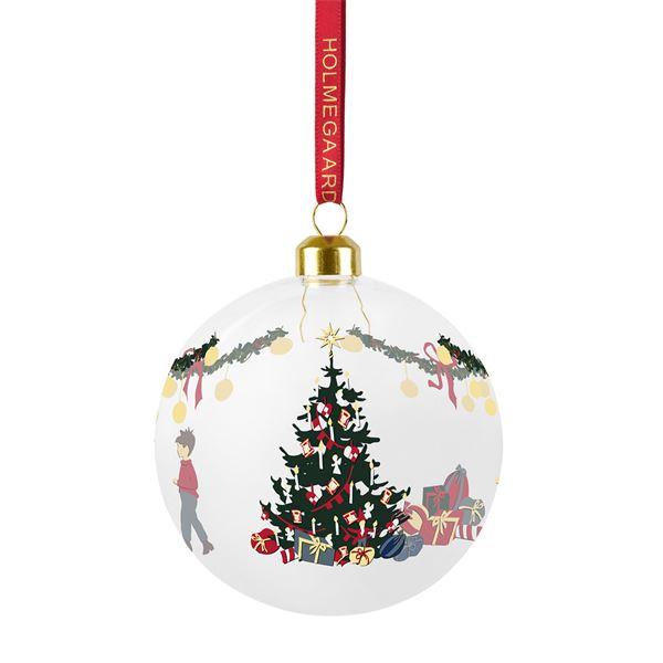 Holmegaard - Julekugle Juletræ Ø8 cm klar