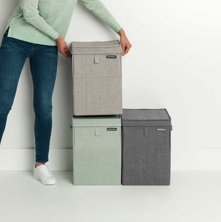 Brabantia - Vasketøjskurv Stabelbar 35 L - Pepper Black