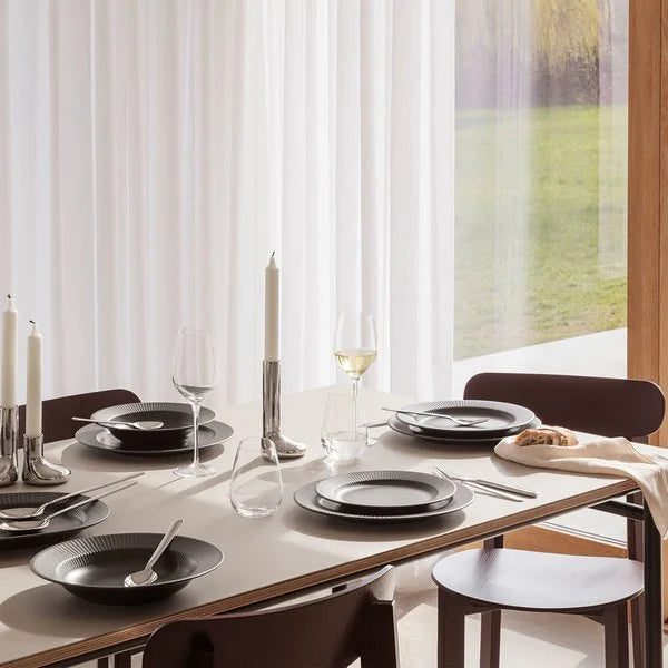 Eva Trio - Legio Nova Middagstallerken 25cm Black 4 stk.