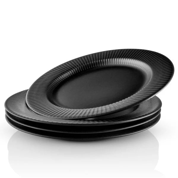 Eva Trio - Legio Nova Middagstallerken 25cm Black 4 stk.