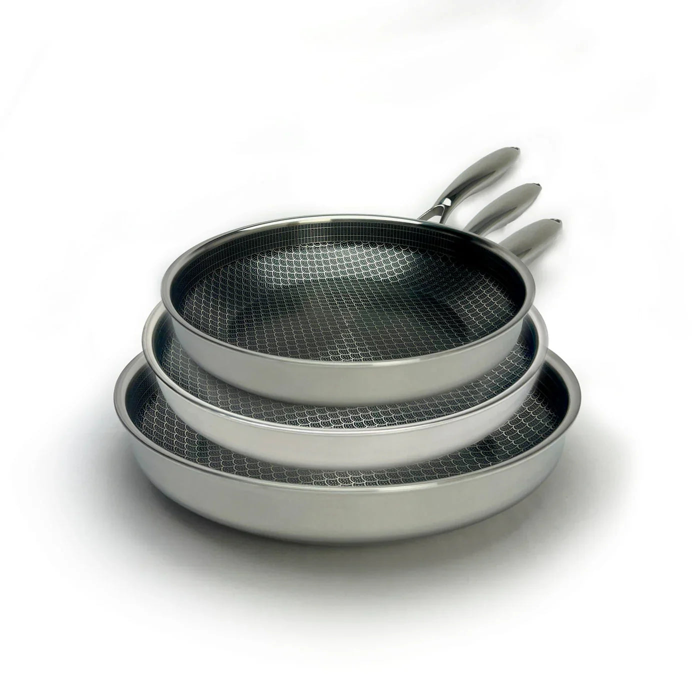 Miso - Diamond Dust keramisk Non-Stick stegepandesæt 3-dele 24+26+30 cm