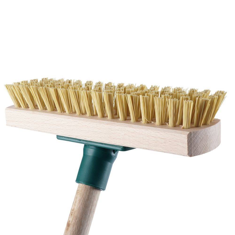 Skrubbekost med træhåndtag 120 cm