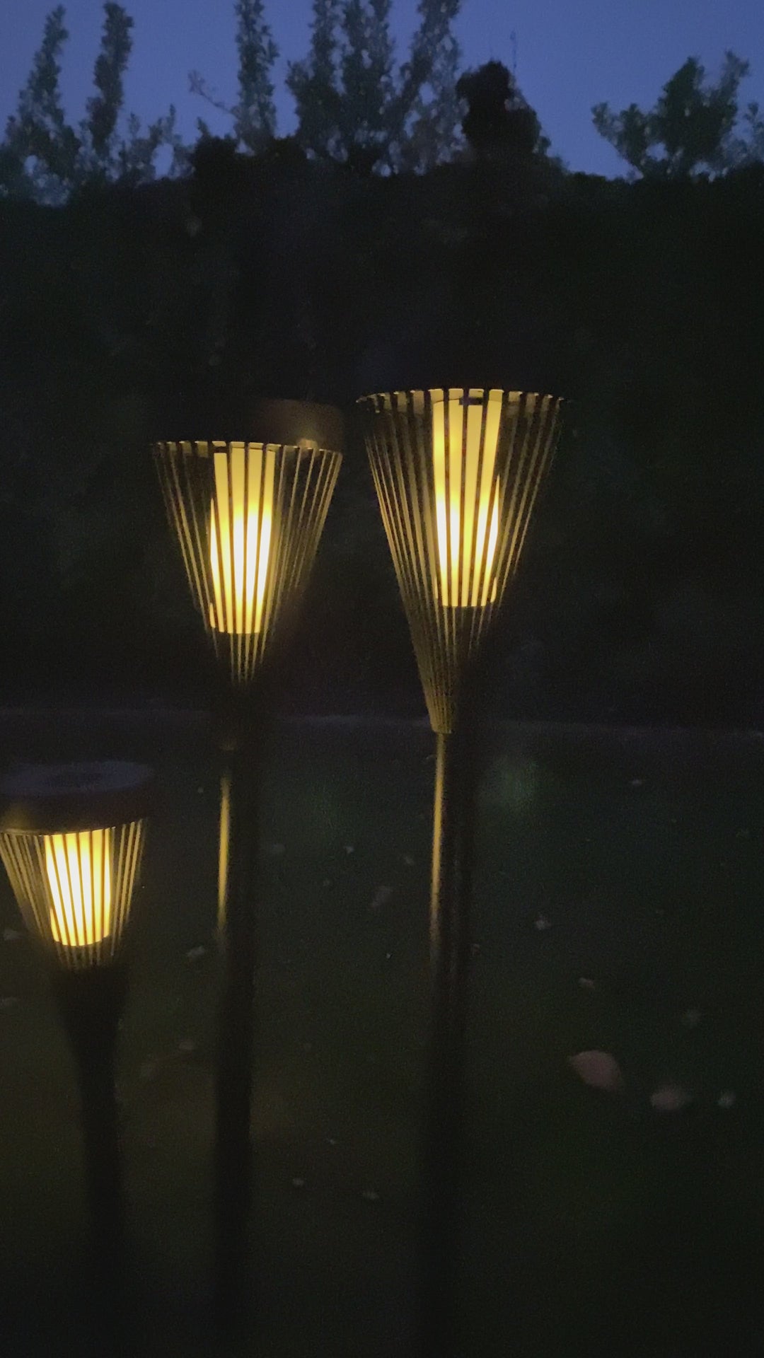 Solcellslampa - 46,5 cm för spjut, bord eller vägg