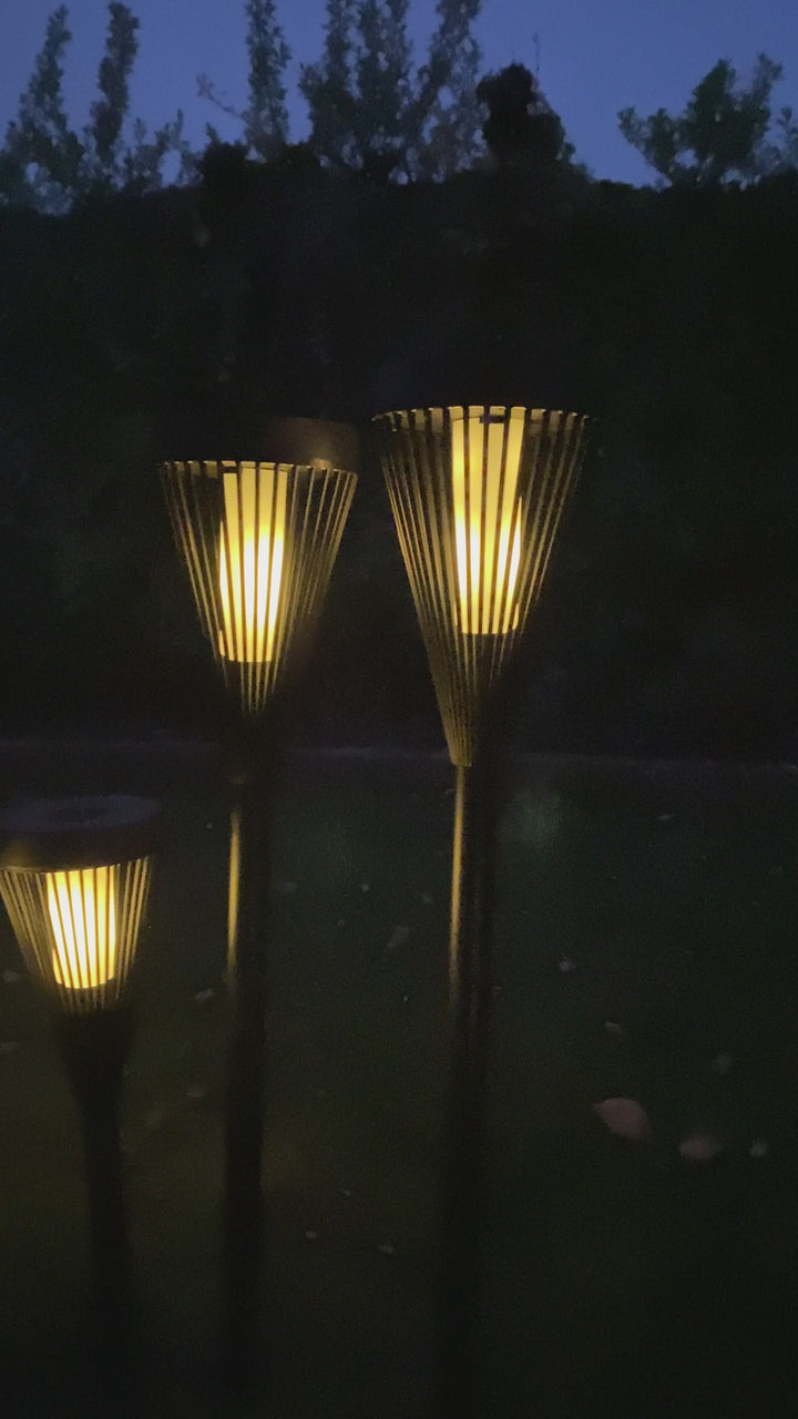 Solcellslampa - 46,5 cm för spjut, bord eller vägg