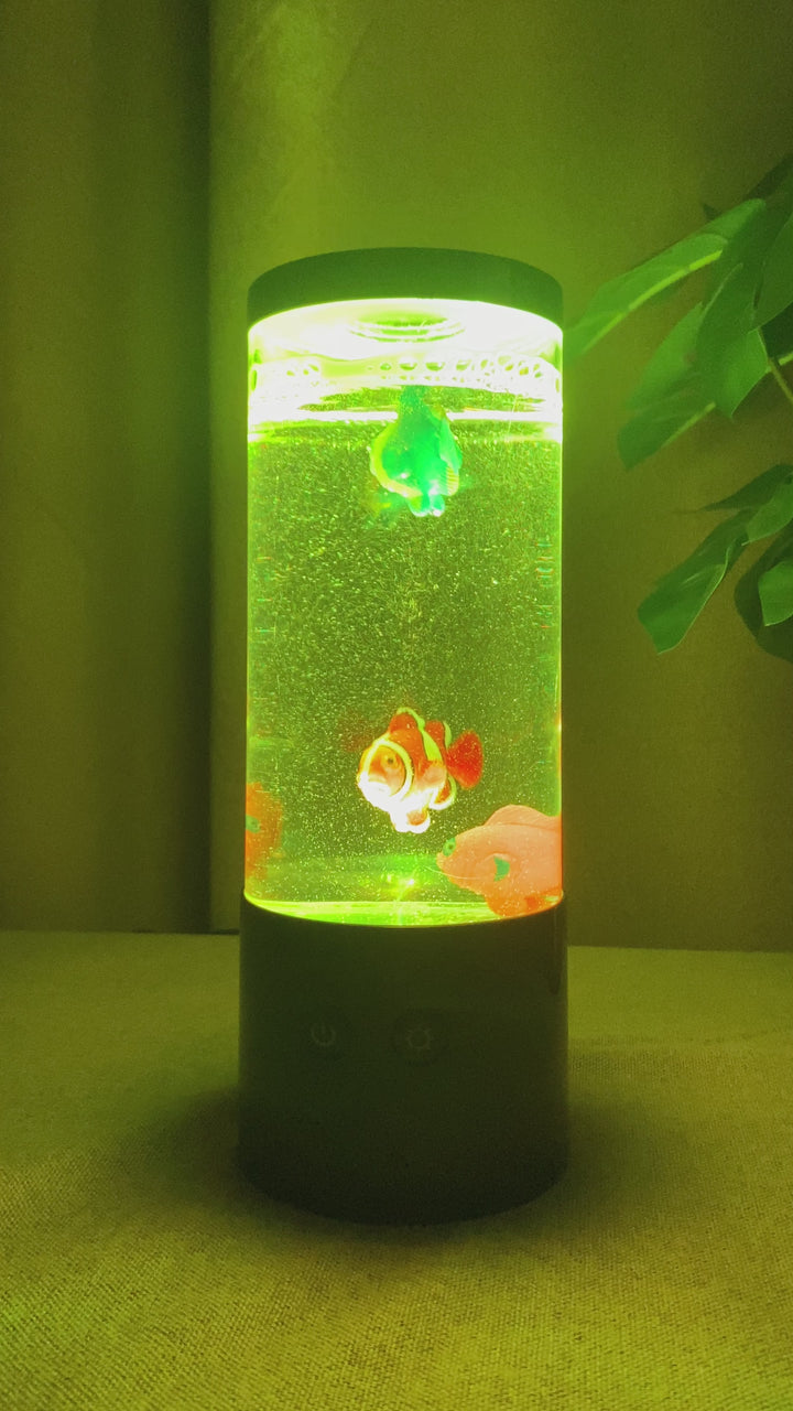 Fiskelampe med 3 fisk til batteri inkl. USB-ledning