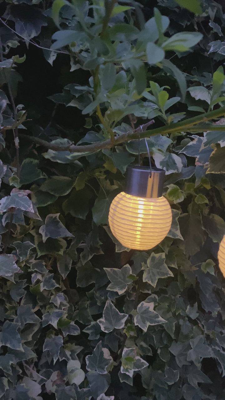 Solar rispappersboll 7,5x7 cm vit 3 st.