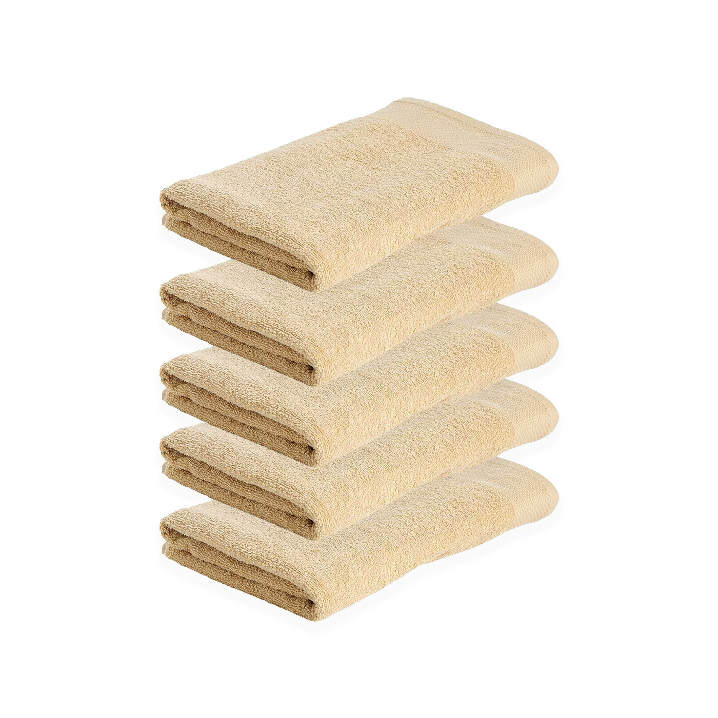 5 Pack: Dag - Handduk 70x140 cm 420 gram Gul Sand