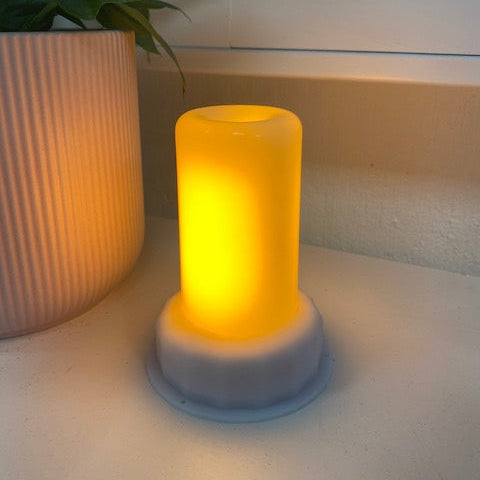 LED Lampe flamme-effekt  7,6x9,5 cm