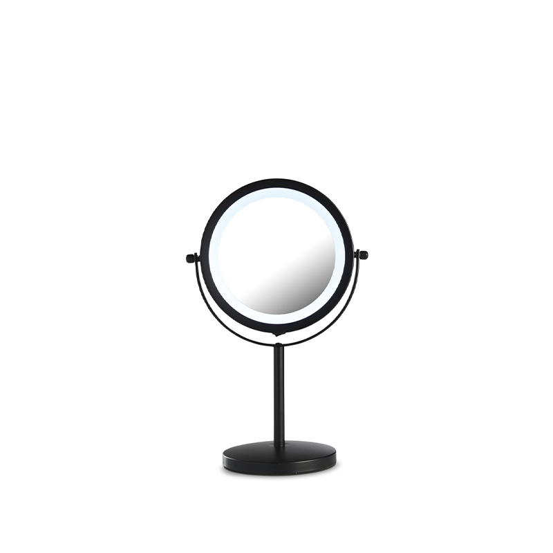 Day - Make up spejl med LED-lys Ø17,5H33 cm sort